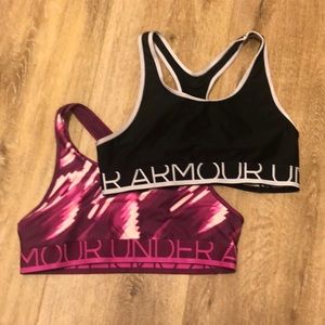 Set of two under armour sports bras
